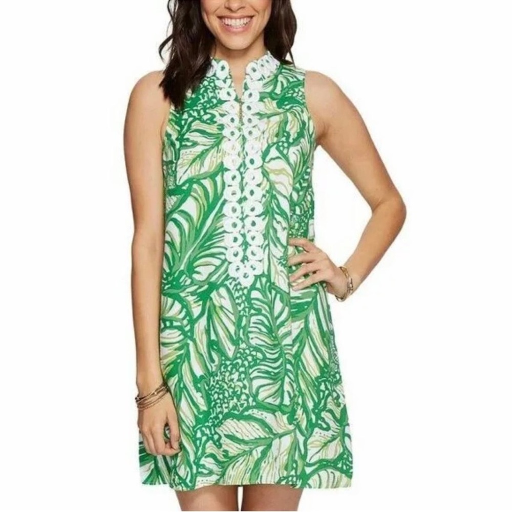 Lilly Pulitzer Jane shift toucan green sz 6